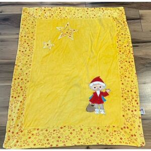 Unser Sandmännchen Baby Blanket Yellow Stars Plush Security Lovey 39x29
